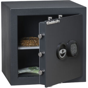 This Chubbsafes Zeta Grade 1 size 40e is a popular office safe or security safe for the home with 3 way locking bolts and electronic lock.