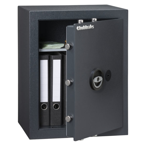 Chubbsafes Zeta Grade 1 size 50k office safe with 3 way locking bolts and flush style handle.