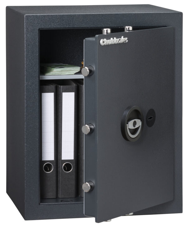 Chubbsafes Zeta Grade 1 size 50k office safe with 3 way locking bolts and flush style handle.