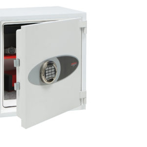 Fortress Pro SS1444E fire safe with door ajar