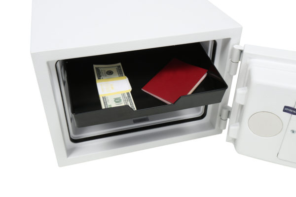 Phoenix Safe Fortress Pro ss1444e with storage tray and fire seal to protect documents from the effects of fire.