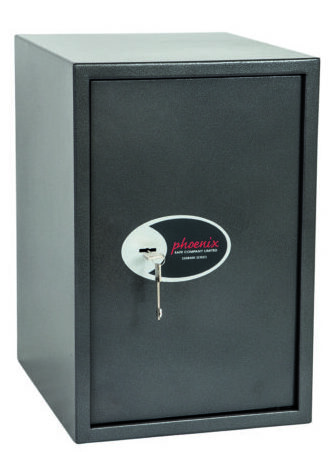 The Phoenix safe Vela Home SS0805K is a £1000 insurance approved, security safe for the home or office safe. It comes with a removable shelf and is supplied with fixing bolts. The SS0805K comes with a quality key lock with 2 keys. It is also available with an electronic code lock too!