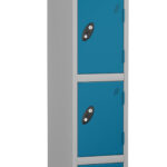 Probe Slew 1d 4 door staff locker made to 300 deep with key lock