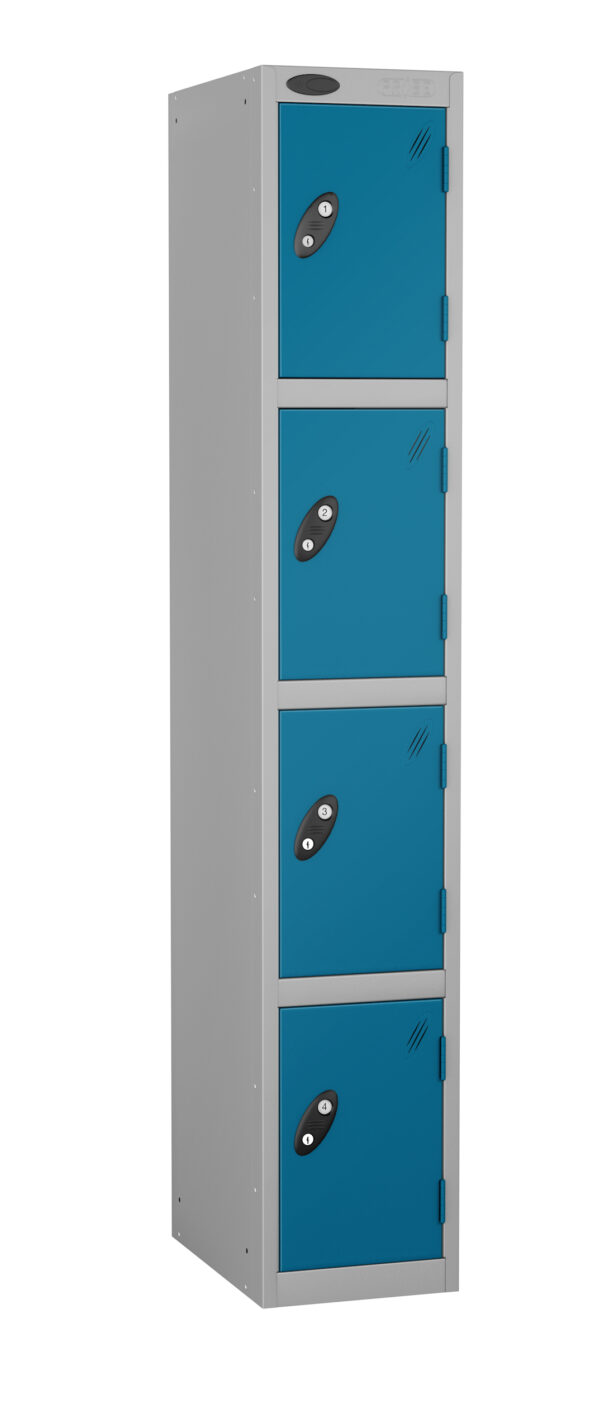 Probe Slew 1d 4 door staff locker made to 300 deep with key lock