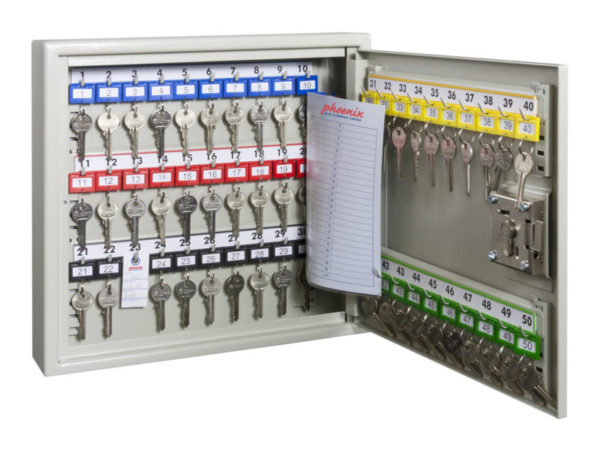 Phoenix Safe Extra Security key cabinet KC0071K with adjustable hook bars