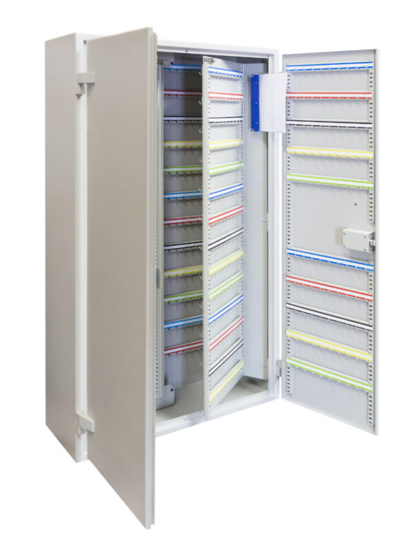 Phoenix Safe Extra Security Key Cabinet KC0076E with doors open