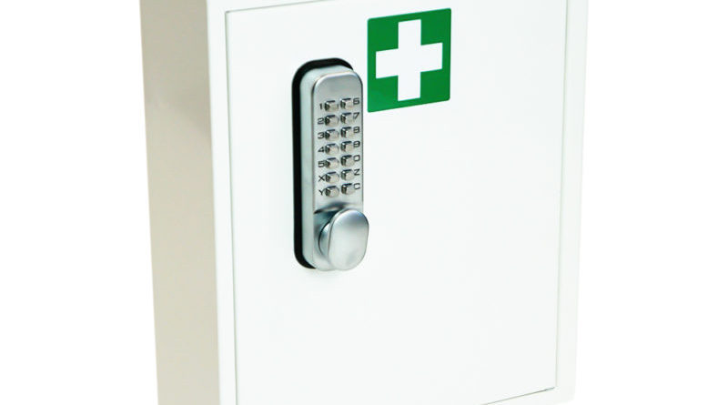 KeySecure First Aid cabinet KSFA1MD size 1md with mechanical digital code lock