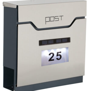 The Phoenix Safe Estilo MB0125KS Letter box with solar panel is a super quality mail box with a 5 year warranty. Its weather resistant too!