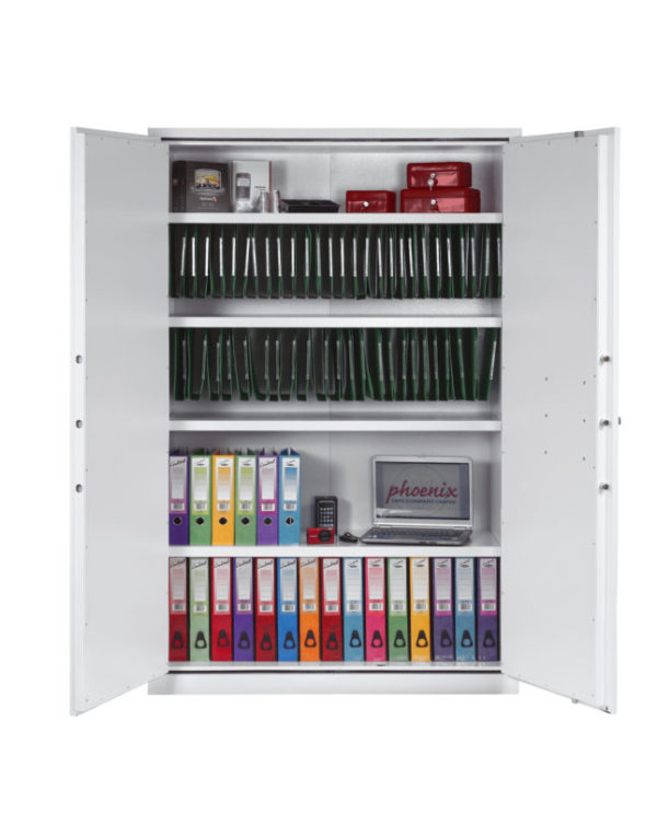 Fire Ranger Pro FS1554E shows shelves with lateral files