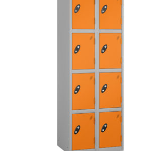 Probe Lockers for 8 users in Grey orange combination.