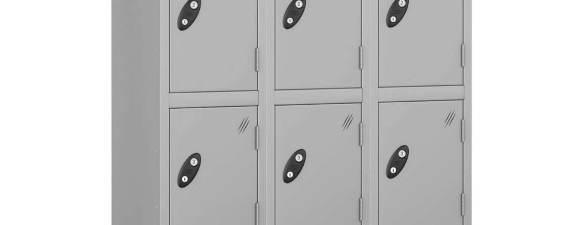 Probe Lockers for 12 users, shown in grey grey option
