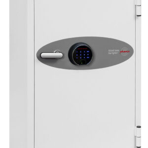 Phoenix Safe Fire Fighter FS0444F fire safe with touchscreen and fingerprint lock.