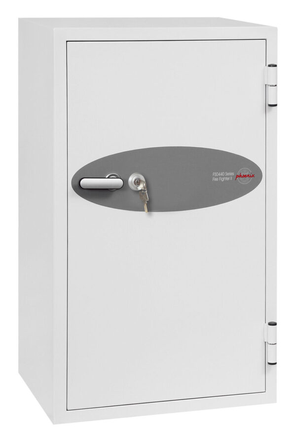 Phoenix Safe Fire Fighter FS0444K fire safe with key lock makes a great office safe.