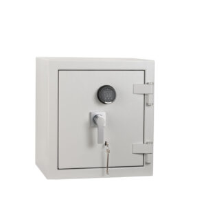 De Raat DRS Prisma Grade 4 size 0ke retrail safe or commercial safe with key and electronic locks.