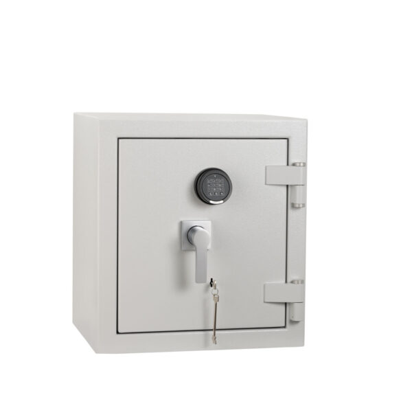 De Raat DRS Prisma Grade 4 size 0ke retrail safe or commercial safe with key and electronic locks.