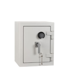 De Raat DRS Prisma Grade 4 size 1ke cash safe with key and electronic locks. Ideal low cost retailer safe and commercial safe.