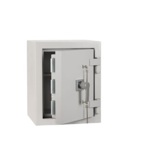 De Raat DRS Prisma Grade 4 size 1kk with door ajar and strong bolt work to door.