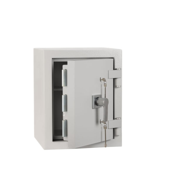 De Raat DRS Prisma Grade 4 size 1kk with door ajar and strong bolt work to door.