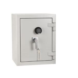 De Raat DRS Prisma Grade 4 size 2ke retailer safe or commerce safe with key and electronic locks.