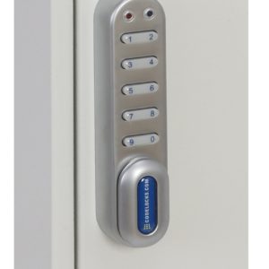 Phoenix Safe ML1000 electronic lock that can be programmed with4 to 10 digit code.