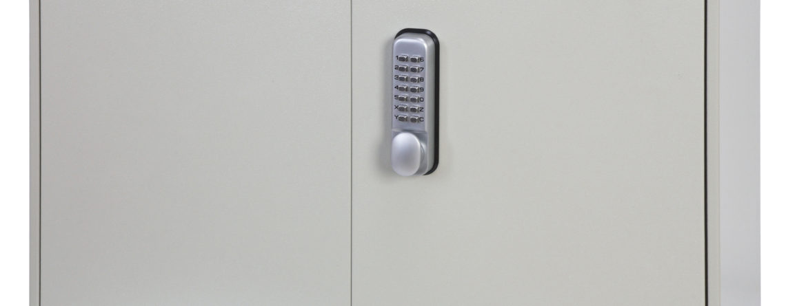 Phoenix Safe Deep Plus & Padlock key cabinet KC0500 Series KC0503M with mechanical push button lock.