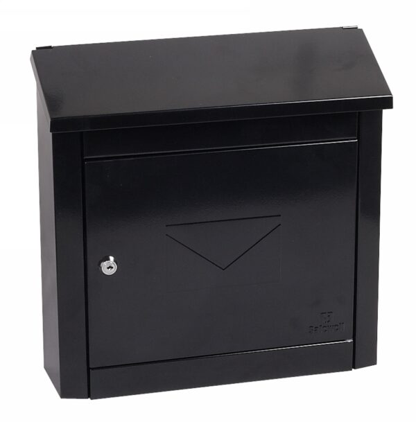 Phoenix Safe MB0113KB end of range letter box in black with key lock