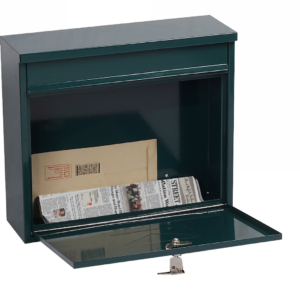 MB0118KG front loading letter box with lockable door