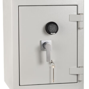 De Raat Prisma Grade 5 size 2ke cash safe that mages a great retailer safe and commercial safe with key and electronic locks
