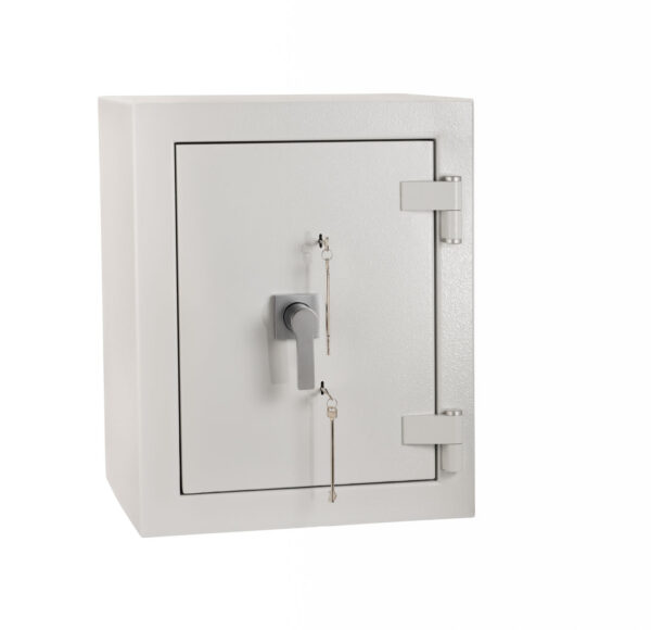 De Raat DRS Prisma Grade 5 size 2kk cash safe with 2 key locks. This makes a great value retailer safe and commercial safe.
