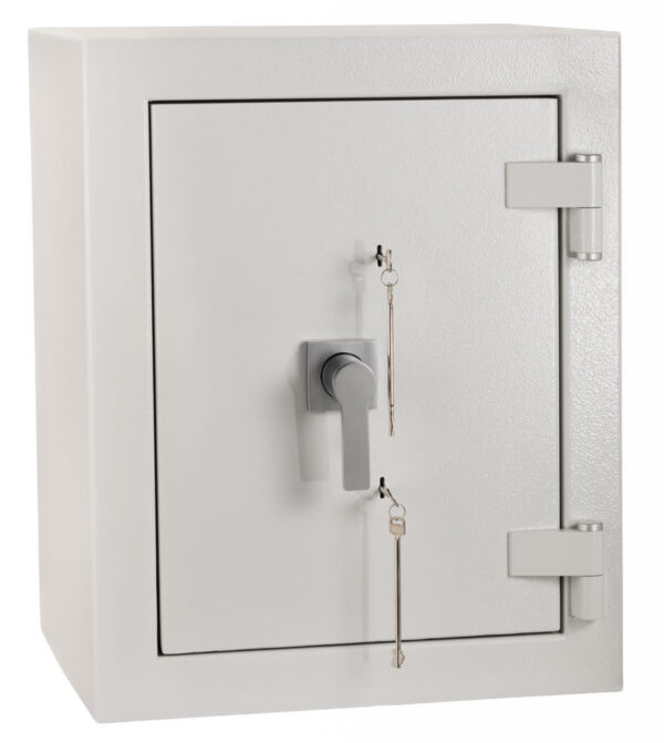 De Raat DRS Prisma Grade 5 size 2kk cash safe with 2 key locks. This makes a great value retailer safe and commercial safe.