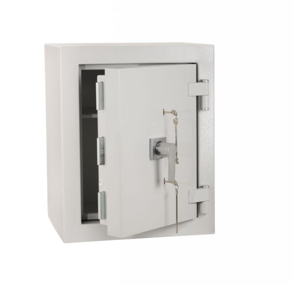 De Raat DRS Prisma grade 5 size 2kk with 4 way bolt locking and twin key locks.