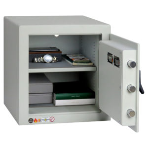 Shown with its door fully open, you have plenty of space for cash or valuables, thus making this Chubbsafes HomeVault S2 40EL a good value safe for the home or office safe.