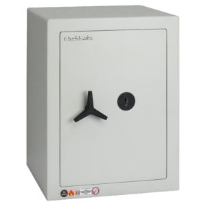This Chubbsafes HomeVault S2 Plus 55KL is the largest in this range of quality security safes. Perfect as a safe for the home, business safe or office safe that comes ready for base and back fixing, supplied with 2 shelves and fitted with a key retaining quality key lock.
