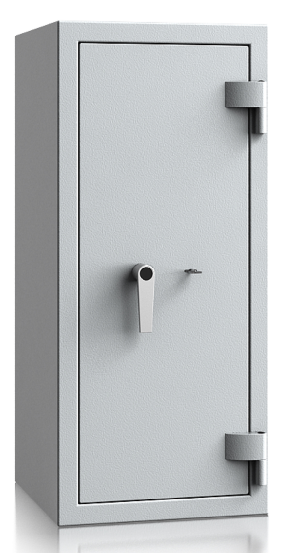 The De Raat Prisma Grade 2 size 4 is a euro grade 2 security safe for the home, office safe and commercial safe. Offering excellent storage capacity and supplied with 2 shelves. This is stocked with a high security key lock but can be ordered with an electronic code lock.