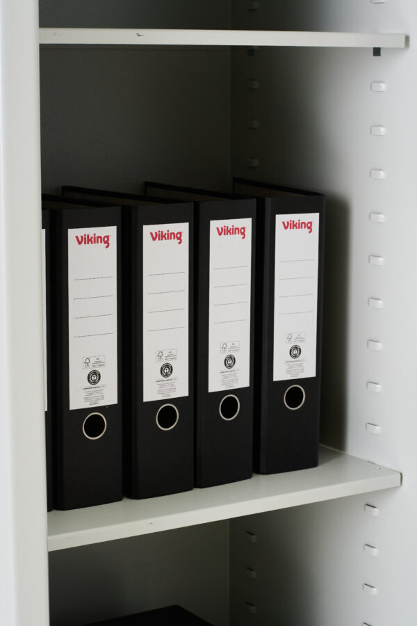 De Raat suggestion of storing foolscap binders in this grade 1 security safe for the home or office.