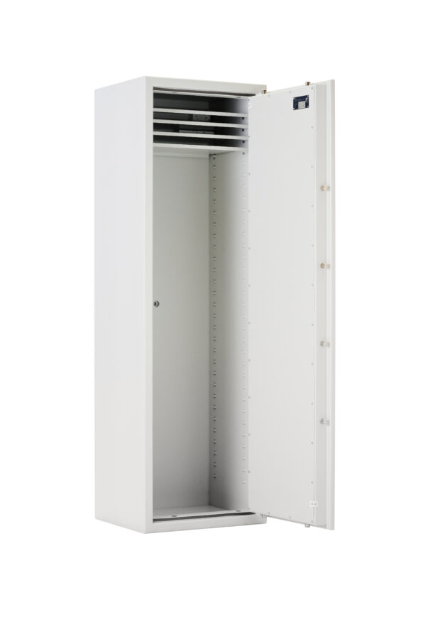 Prisma Grade 1 size 8 euro grade 1 £10,000rated security safe for the home, or office safe with high security key. Shown open.