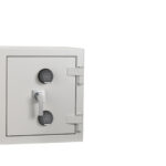 The DeRaat Prisma Euro Grade 5 size 0ee is a euro grade 4 commercial safe, office safe and retail safe thatcomes with a removable shelf and two electronic code locks.