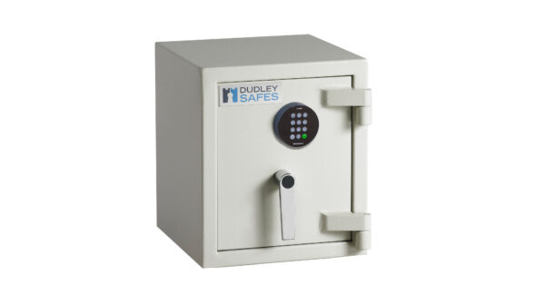 The Dudley Harlech Lite S2 size 00e is a heavy duty, £4000 rated security safe for the home, office safe or indeed commercial safe. it comes with a certified fire test, one shelf and ready to bold fix to any location. This comes ready with an electronic code lock,, or can be ordered with key lock, audit code lock or mechanical combination lock.