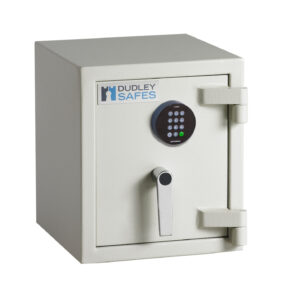 The Dudley Harlech Lite S2 size 00e is a heavy duty, £4000 rated security safe for the home, office safe or indeed commercial safe. it comes with a certified fire test, one shelf and ready to bold fix to any location. This comes ready with an electronic code lock,, or can be ordered with key lock, audit code lock or mechanical combination lock.