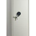 The Dudley Safes Europa EUR3 size 7e is the largest in this range of euro grade 3, insurance approved security safes. Perfect as a commercial safe ,jewellers safe or even a large safe for the home. It comes with a single electronic combination code lock, but, can be furnished with a secondary lock. It is also available as an installed safe with key lock too!.
