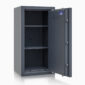 This Victor Grade 3 size 5k has external door hinges to allow full opening of its door. It comes with two shelves and a volume capacity of 127 litres and fixing points for rear and floor fix. This is a euro grade 3, £35,000 cash rated safe for storing up to £350,000 of jewellery.