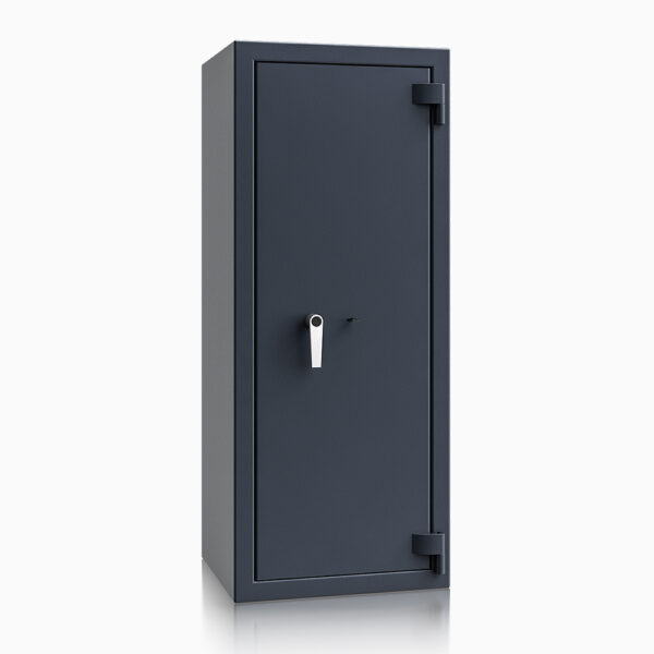 The KeySecure Victor Grade 3 size 6k is a high security safe for the home, commercial safe and office safe. It is a euro grade 3, £35,000 cash rated safe suitable to store up to £350,000 of jewellery. It has a height of 1250mm and width of 550mm,making it a popular sized cash safe. This model is furnished with a high security double bitted key lock and 2 keys.