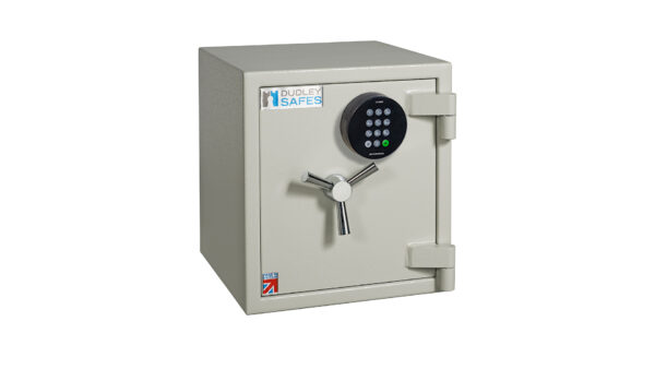 Dudley Europa EUR1 1E with high security electronic combination code lock.