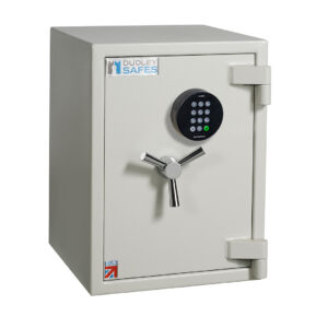 Dudley Europa EUR1 2e euro grade 1 safe with electronic code lock.