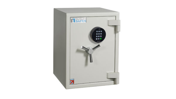 Dudley Europa EUR1 2e euro grade 1 safe with electronic code lock.