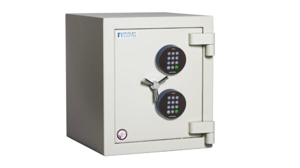 Dudley Europa grade 4 size 1e £60,000 rated commercial safe and security safe for the home with twin electronic code locks.