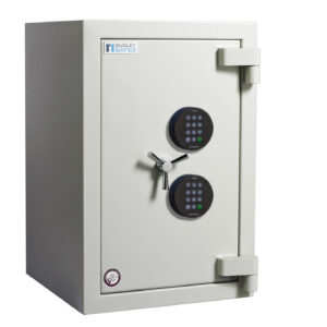 Dudley Europa grade 4 size 2e £60,000 rated commercial safe and security safe for the home with twin electronic code locks.