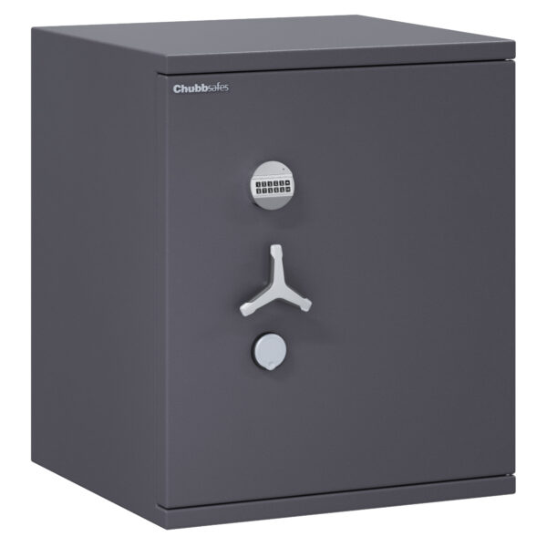 The Chubbsafes Trident DF T2 grade 4 size 245E is a euro grade 4, £60,000 cash rated security safe with 1 hour fire rating for paper. Perfect for use as a Commercial safe, Jewellers safe and safe for the home.