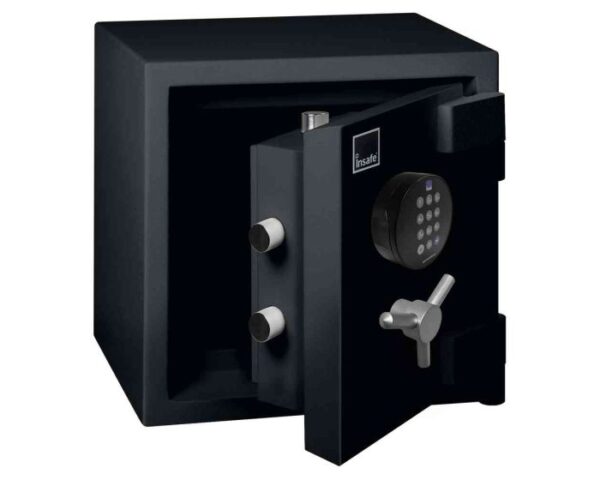 The Insafe Grade II 25e is a euro grade2, £17,500 cash rated security safe for the home, office safe or indeed, commercial safe. Perfect to protect up to £175,000 in jewellery or valuables. This comes with a high quality electronic combination code lock and is also available with key lock option.