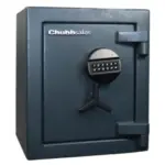 Chubbsafes Grade 2,£17,500 cash rated high security small safe with one shelf. This comes with an electronic code lock